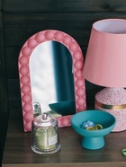 Зеркало настольное, декоративное, 29.5×19.5 см, (23.5×13.5 см), розовое - Фото 6