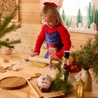 Фартук детский для творчества «Этель. Дед Мороз», 49×39 см, синий - Фото 6