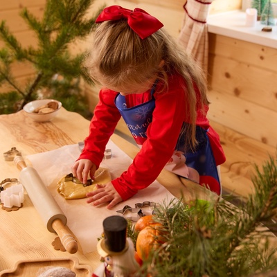 Фартук детский для творчества "Этель" "Дед Мороз", 49 х 39 см, 100% п/э