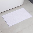 Коврик для ванной и туалета SAVANNA, полиэстер, 80×50 см, молочный - Фото 11