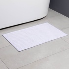 Коврик для ванной и туалета SAVANNA, полиэстер, 80×50 см, молочный - Фото 12