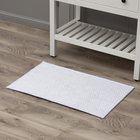 Коврик для ванной и туалета SAVANNA, полиэстер, 80×50 см, молочный - Фото 2