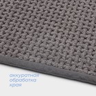 Коврик для ванной и туалета SAVANNA, полиэстер, 80×50 см, серый - Фото 1