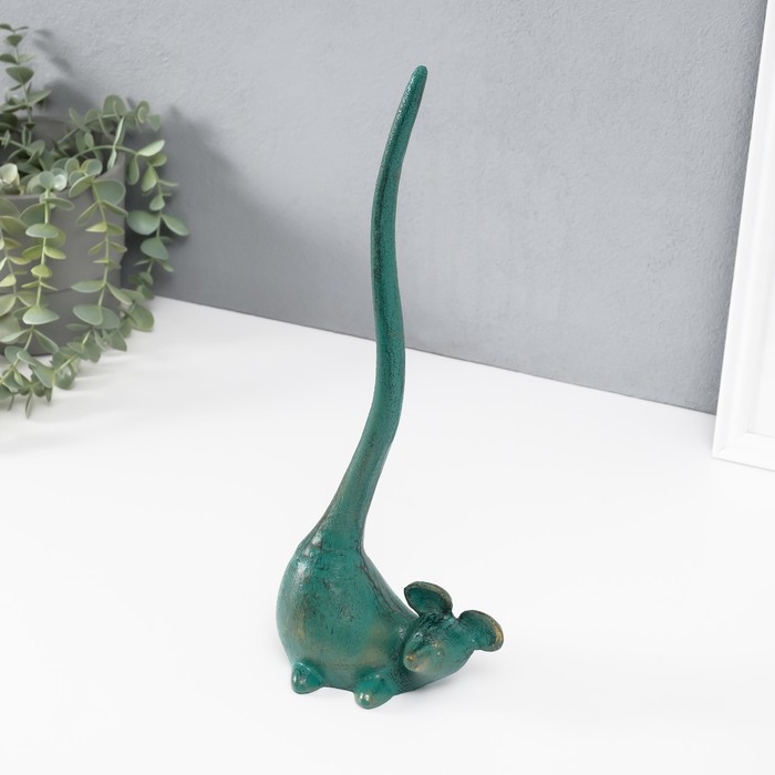 Фигурка чугун, держатель для полотенец бумажных «Мышь», 7.7×14.5×36 см - Фото 1