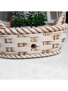 Фигура светодиодная «Снежная корзинка», 20.3×15×9 см, музыка, батарейки ААх3 (не в комплекте), USB, свечение тёплое белое 10511712