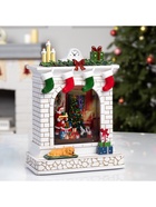 Светодиодная фигура «Чудесный камин», 26×10×18 см, музыка, от батареек ААх3, USB, свечение тёплое белое - Фото 6