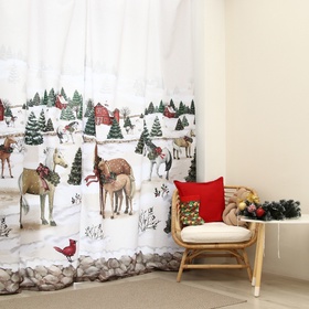 Шторы «Этель» Winter ranc, 145×260 см, 2 шт., 140 г/м²