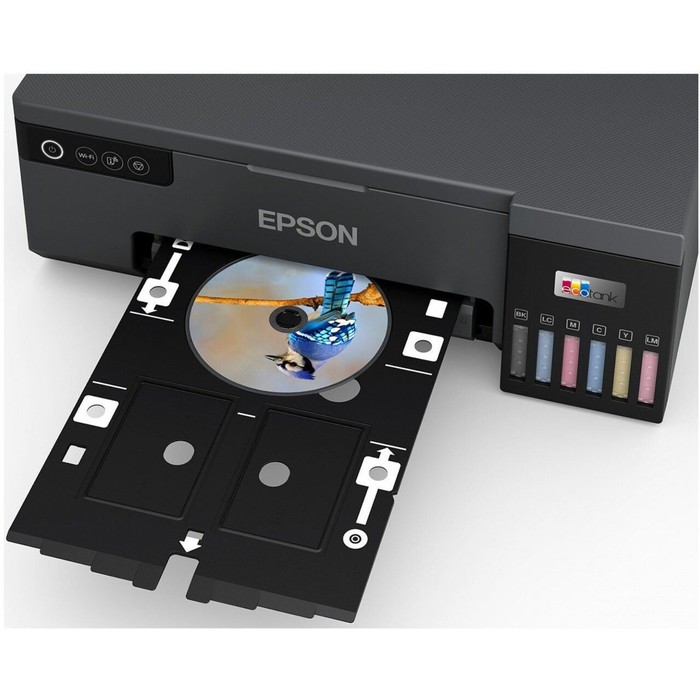 Принтер струйный Epson L8050 (C11CK37405/C11CK37506/37507) A4 WiFi черный - фото 51633224