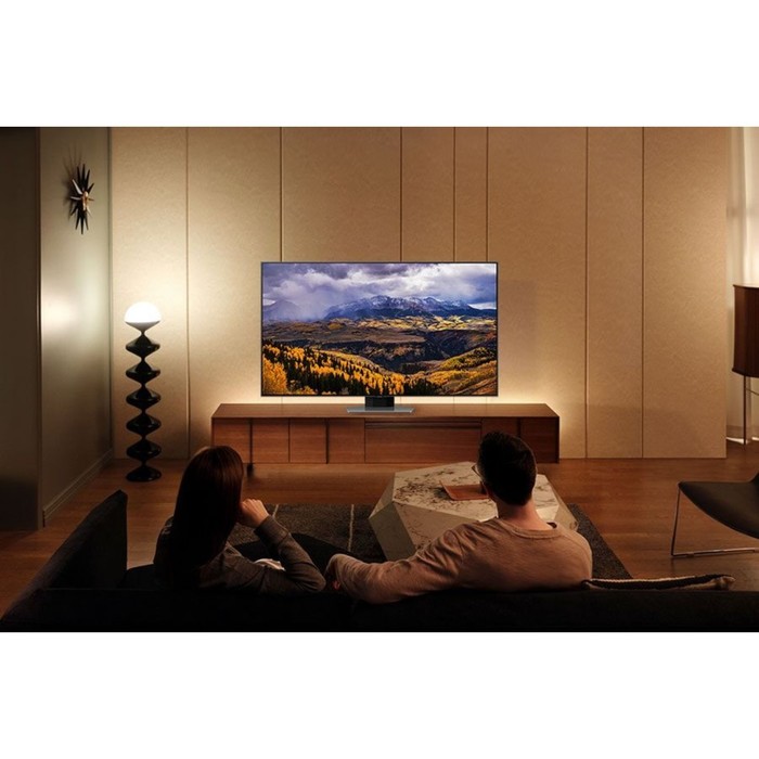 Телевизор QLED Samsung 75" QE75Q80CAUXCE Series 8 серебристый 4K Ultra HD 100Hz DVB-T2 DVB-   106694 - фото 51629268