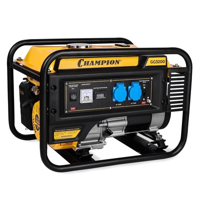 Генератор бензиновый CHAMPION GG3200, 4Т, 3.5 кВт, 220 В, 15 л, ручной старт