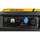 Генератор бензиновый CHAMPION GG5000EW, 4Т, 5.5 кВт, 220 В, электростарт, колеса, счетчик - Фото 4