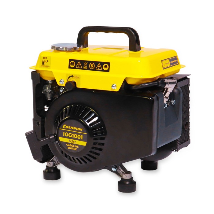 Генератор бензиновый инверторный CHAMPION IGG 1001, 2Т, 1.1 кВт, 220 В, 2.2 л, ручной старт - Фото 1