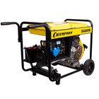 Генератор дизельный CHAMPION DG6501E, 4Т, 5.5 кВт, 220/12 В, ручной/электростарт, колеса - Фото 3