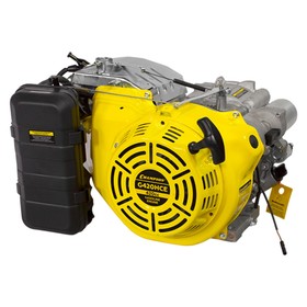 Двигатель CHAMPION G420HCE, 15 л.с., 420 см3, горизонтальный вал, ручной/электростарт