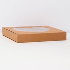 Коробка для 25 конфет, крафт, сердце, 22×22×3.5 см - Фото 3
