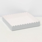 Коробка для печенья, серебряная, 18×18×3 см - Фото 5