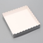 Коробка для печенья, серебряная, 15×15×3 см - Фото 2