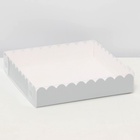 Коробка для печенья, серебряная, 15×15×3 см - Фото 5