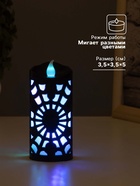 Светодиодная свеча, ночник LED RISALUX «Страшилки», 3×LR1130, 4.8×4.8×10.5 см - Фото 2