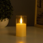 Светодиодная свеча, ночник LED RISALUX «В стакане», 3×LR44, 5.7×5.7×10 см 10494589 - фото 16395754