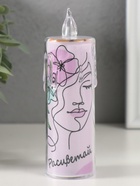 Светодиодная свеча, ночник LED RISALUX «Лицо», 3×LR1130, 3.8×3.8×12 см - Фото 6