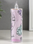 Светодиодная свеча, ночник LED RISALUX «Лицо», 3×LR1130, 3.8×3.8×12 см - Фото 7