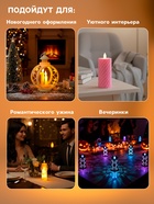 Светодиодная свеча, ночник LED RISALUX «Свадьба», 3×LR1130, 3.8×3.8×12 см - Фото 3