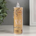 Светодиодная свеча, ночник LED RISALUX «Верба», 3×LR1130, 3.8×3.8×12 см - Фото 2