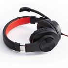 Наушники с микрофоном Hama HS-USB400 черный/красный 2м накладные оголовье (00139927) - Фото 3