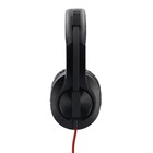 Наушники с микрофоном Hama HS-USB400 черный/красный 2м накладные оголовье (00139927) - Фото 4