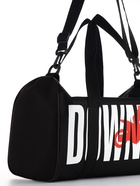 Сумка спортивная на молнии TEXTURA, с подкладкой, длинный ремень, маленький размер, с принтом, чёрная - Фото 6