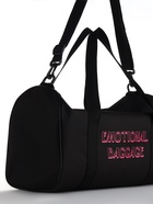 Сумка спортивная TEXTURA на молнии с подкладкой, длинный ремень, маленький размер, чёрная - Фото 6