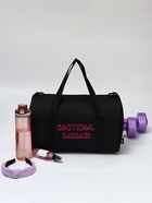 Сумка спортивная TEXTURA на молнии с подкладкой, длинный ремень, маленький размер, чёрная - Фото 3