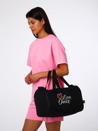 Сумка спортивная TEXTURA, на молнии с подкладкой, длинный ремень, маленький размер, чёрная - Фото 2