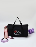 Сумка спортивная TEXTURA, на молнии с подкладкой, длинный ремень, маленький размер, чёрная - Фото 3