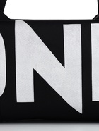 Сумка спортивная на молнии TEXTURA, с подкладкой, длинный ремень, маленький размер, с акцентным принтом, чёрная - Фото 8