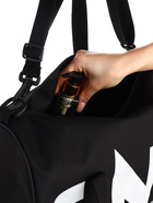 Сумка спортивная на молнии TEXTURA, с подкладкой, длинный ремень, маленький размер, с акцентным принтом, чёрная - Фото 5