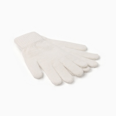 Перчатки женские MINAKU, молочные, 21 см