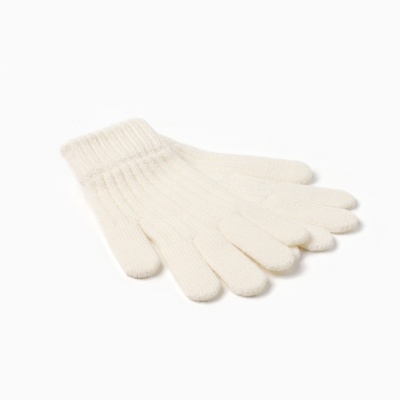 Перчатки женские MINAKU, молочные, 21 см
