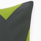 Наволочка «Этель. зелёная Шеврон», 70×70 см, поплин, хлопок 100% 10583668