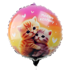 Воздушные шары фольгированные 18" «Моему котёнку», круг, набор 5 шт. - Фото 2