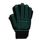Перчатки садовые, хб, вязка 10 класс, 6 нитей, размер 9, с ПВХ точками, в наборе 5 пар, чёрные, Greengo - Фото 3