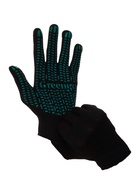 Перчатки садовые, хб, вязка 10 класс, 6 нитей, размер 9, с ПВХ точками, в наборе 5 пар, чёрные, Greengo  (артикул 10667973)  большой выбор товаров оптом и в розницу по низким ценам с доставкой