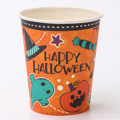 Стакан одноразовый бумажный Halloween, 250 мл, на Хэллоуин