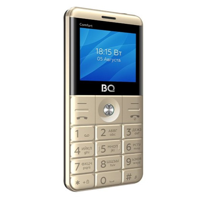 Сотовый телефон BQ M-2006 Comfort Gold Black - фото 51629600