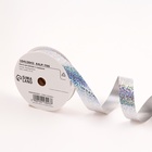 Лента голографическая для декора и подарков, серебро, 2 см × 50 м - Фото 2