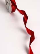 Лента голографическая для декора и подарков, красная, 2 см × 50 м - Фото 2