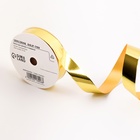 Лента для декора и подарков, «Металлик», золото, 2 см × 50 м - Фото 1