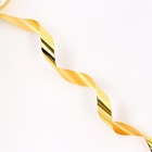Лента для декора и подарков, "Металлик", золото, 2 см х 50 м - Фото 3