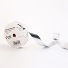 Лента для декора и подарков, «Металлик», серебро, 2 см × 50 м - Фото 1